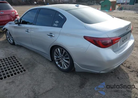 2019 Infiniti Q50 3.0T Luxe z USA, uszkodzony, nr VIN JN1EV7AR2KM554779